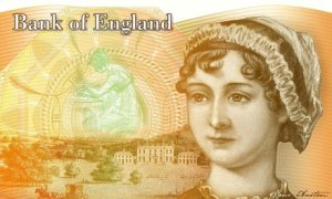 The Bank of England's design for a £10 note featuring Jane Austen